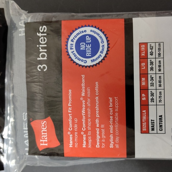 2009 Hanes Men's Briefs Assorted Colors XL - Picture 3 of 6